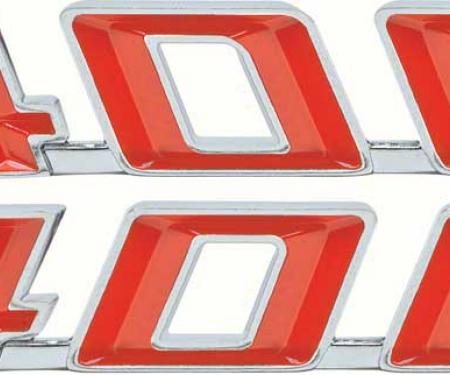 OER 1967-69 Firebird 400 Hood Emblems F1251