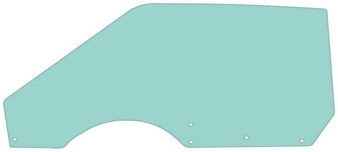 1969-70 Mustang, Fastback, Door Glass, Tinted, Bolt-In Style, Driver Side