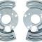 OER 1973-74 Dodge, Plymouth B, E-Body, Disc Brake Backing Plates, Pair, Also used with 1962-74 Brake Conversions MN1521
