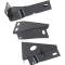 1967-68 Mustang, Stone Deflector Brackets, 3 Piece Set