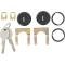OER 1961-87 Buick, Chevrolet, Pontiac, Olds, Door Lock Set, with Generic Logo Keys, Black 609833