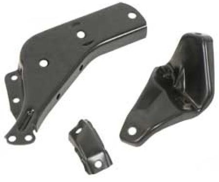 OER 1964 Impala / Full Size 3 Piece Front Bumper Bracket Set, LH B1784