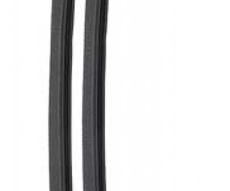 1967-69 Camaro, Firebird, Door Jamb Windlace, Pinchweld, for Body Lock Pillar, with Mounting Clips, Economy Design