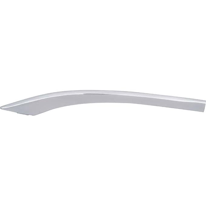 OER 1957 Chevy Bel Air, 210, Upper Short Curve Quarter Molding, Polished Stainless Steel, 2 Door, LH, Driver Side TF400099