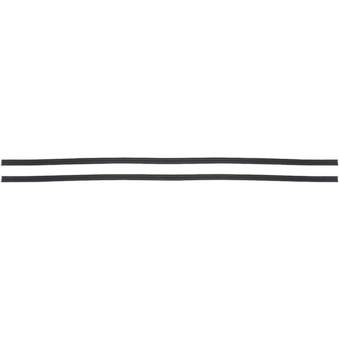 1973-1974 Nova, Apollo, Ventura, Omega, Window Channels, Without Vent Windows, 2 Door Sedan, Pair