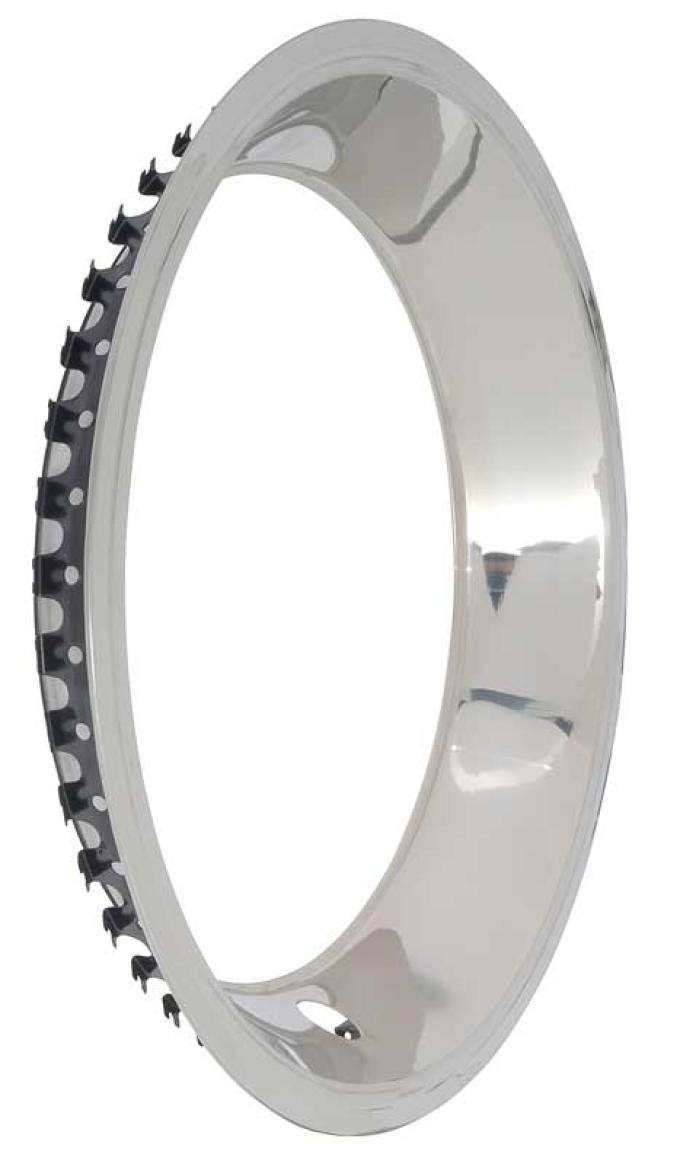 1967-88 GM, Rally Wheel Trim Ring, 15" x 7", 2-5/8" Deep Step Lip, Stainless Steel, Each