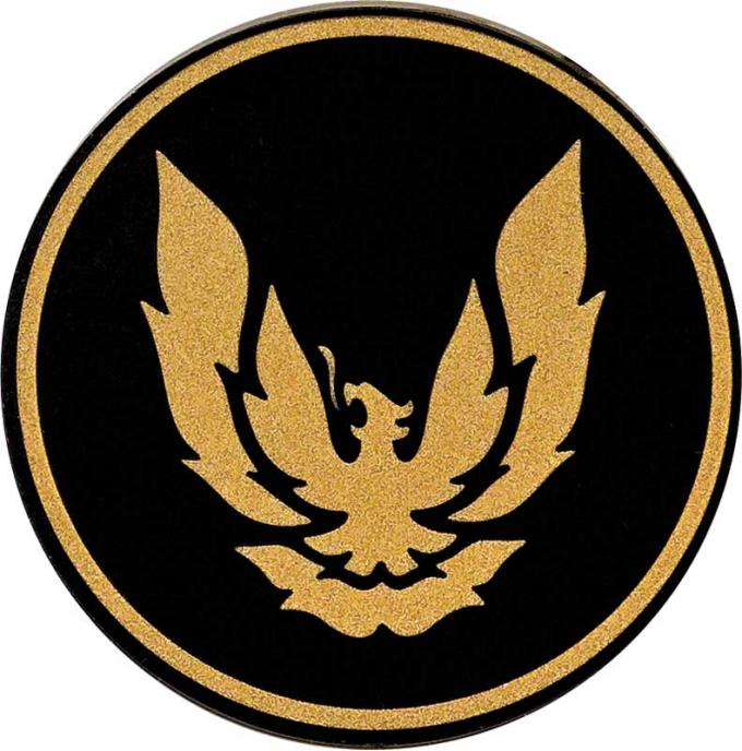 OER 1982-92 Firebird GTA Wheel Cap Emblem Gold/Black 2-1/8" diameter 10030413