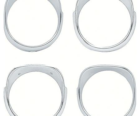 OER 1965 Impala, Bel Air, Biscayne, Headlight Bezel Set, 4 Piece Set, K512