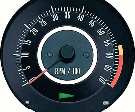 OER 1967 Camaro Z28 or 396/375HP Tachometer with 6000 Red Line 6468911