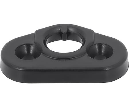 1974-80 GM, Shoulder Belt Guide Escutcheon, Black, Each