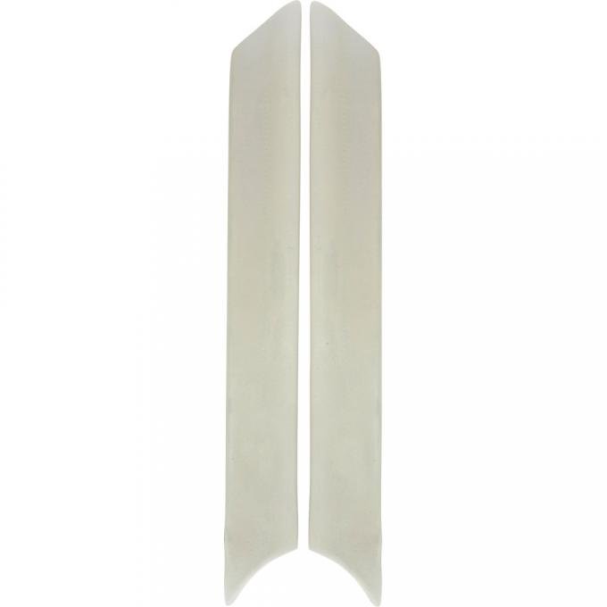 1967-68 Ford Mustang, Windshield Pillar Pads, Parchment