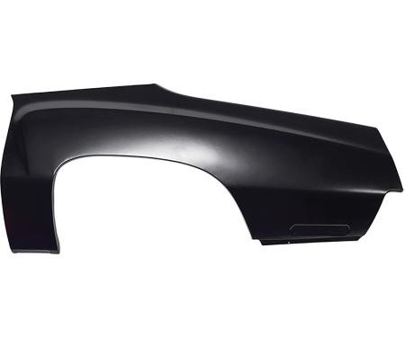 1976-77 Monte Carlo, Rear Quarter Panel Skin, without Sail Panel, LH Driver Side