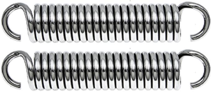 OER 1956 Chevy Bel Air, 150, 210, Nomad, Hood Hinge Springs, Polished Stainless, RH & LH, Pair 153097