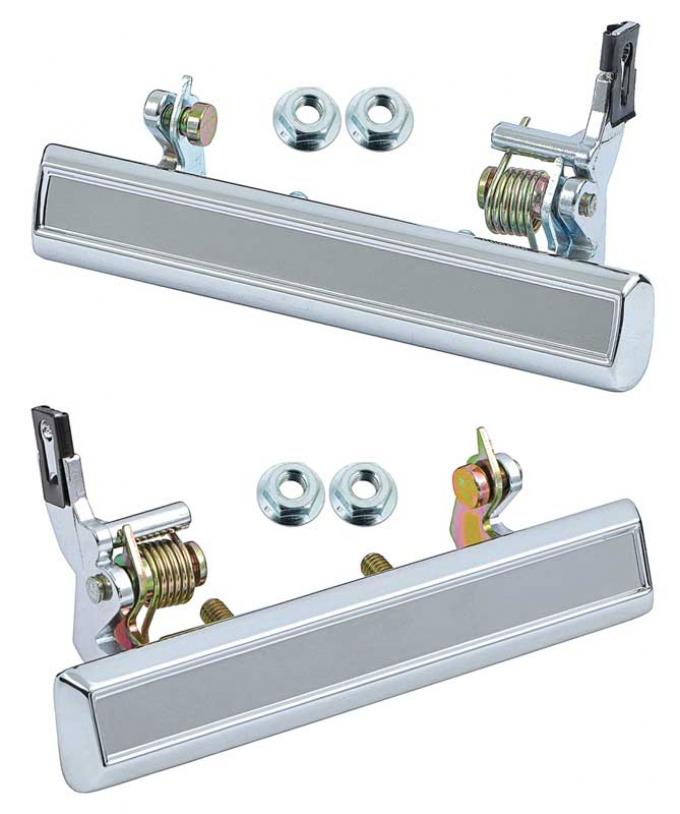 OER 1976-81 GM Models, Exterior Door Handle, Chrome, 5-5/8" Long, Pair *881406