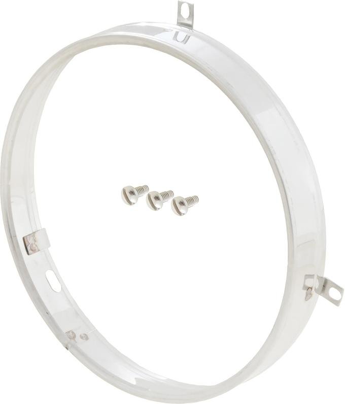 1958-76 GM, Headlamp Retaining Ring, 5.75" Round, Stainless Steel, Various Models, Each