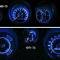 1969-73 Mustang, Instrument Gauge Cluster LED Bulb Set, For Models Without Factory Tach, 12-Piece Set, Blue Illumination