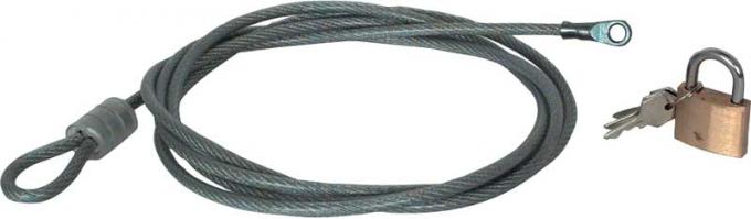 OER Car Cover Lock and Cable Set with 116" Cable K4000
