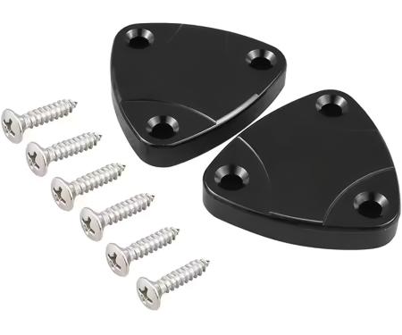 1970-02 GM F-Body, Sun Visor Delete Plate - Black Anodized Finish