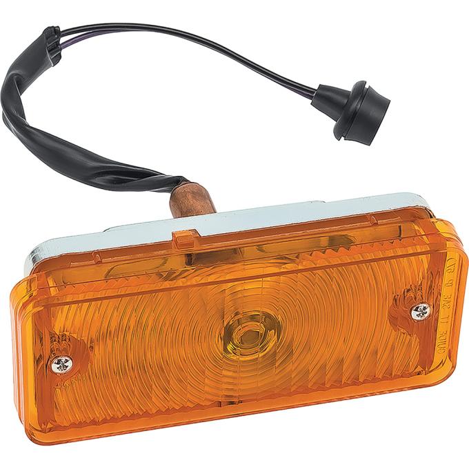 OER 1967-68 Chevrolet Truck, Park Lamp Assembly, with Amber Lens, Passenger Side CX1562