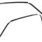 1967-68 Ford Mustang, Fastback, Metal Roof Drip Rail, Pair, EDP Coated