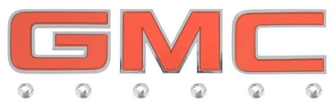 OER 1983-88 GMC Pickup, Jimmy, Suburban, Van, GMC Grill Emblem Letter Set, with Installation Hardware, GM Licensed 153802