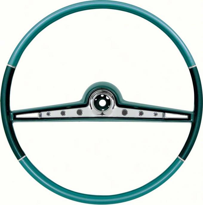 OER 1962 Impala Steering Wheel And Horn Ring - Standard and SS - Blue Two Tone 768145