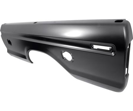 OER 1973-79 F-Series Pickup Truck, Bed Side Panel, Outer Skin, 8' Long Bed, Dual Fuel Door Hole, LH Side TR27842N