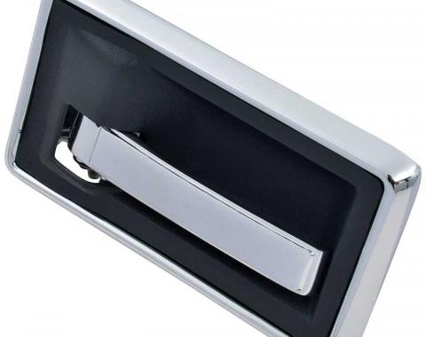 1970-74 Camaro, Firebird, Grand Prix, Bonneville, Inner Door Handle, with Bezel, Die-Cast, LH Driver Side