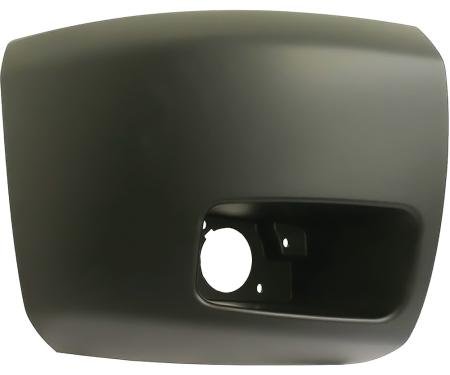 2007-13 Chevrolet Silverado 1500 GMT900 Series Truck, Front Bumper End Cap, Paintable, With Light Hole, RH