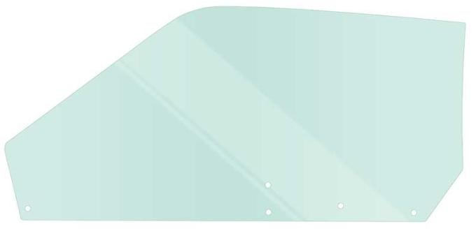 1971-73 Mustang Fastback, Door Glass, Tinted, Power, Manual, Passenger Side