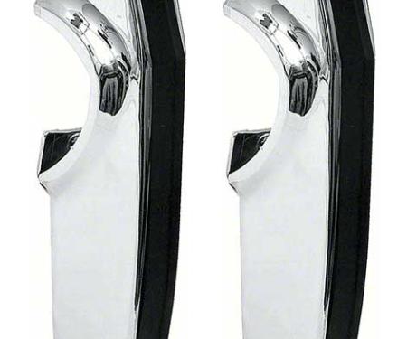 OER 1967-68 Chevrolet Camaro, Deluxe Rear Bumper Guards, with Brackets & Hardware, Pair R9904