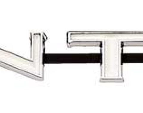 OER 1967-69 Firebird, "Pontiac" Front Grill Emblem, with Hardware, GM Licensed, 485602