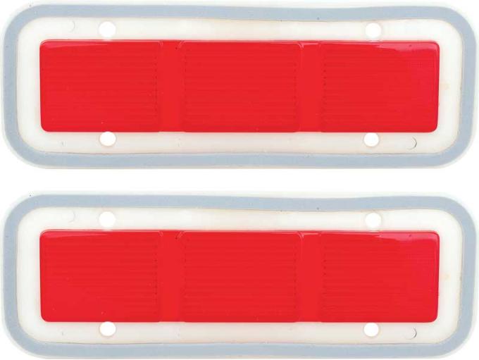 OER 1971 Plymouth Road Runner / GTX Rear Side Marker Lens Assemblies, Pair MB2109