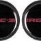 OER 1985-87 Camaro IROC-Z, Wheel Center Cap & Emblem, Red, Set of 4 748636