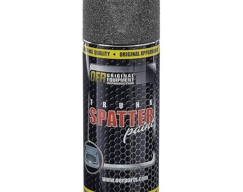 OER 1970-1982 GM: Trunk Spatter Paint, Black / Gray, Aerosol Can, Net Weight 11 oz., K51496
