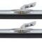 OER 16" Wiper Blade Set, Bayonet Style, With Button Refill Release, ANCO Style, Long Frame, Satin Argent ME7601B
