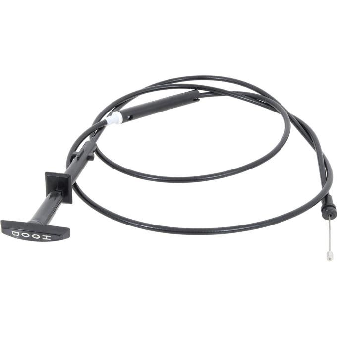 OER 1971-75 Chevrolet and Oldsmobile, Hood Release Cable and Handle, 2 Piece Style 9611970
