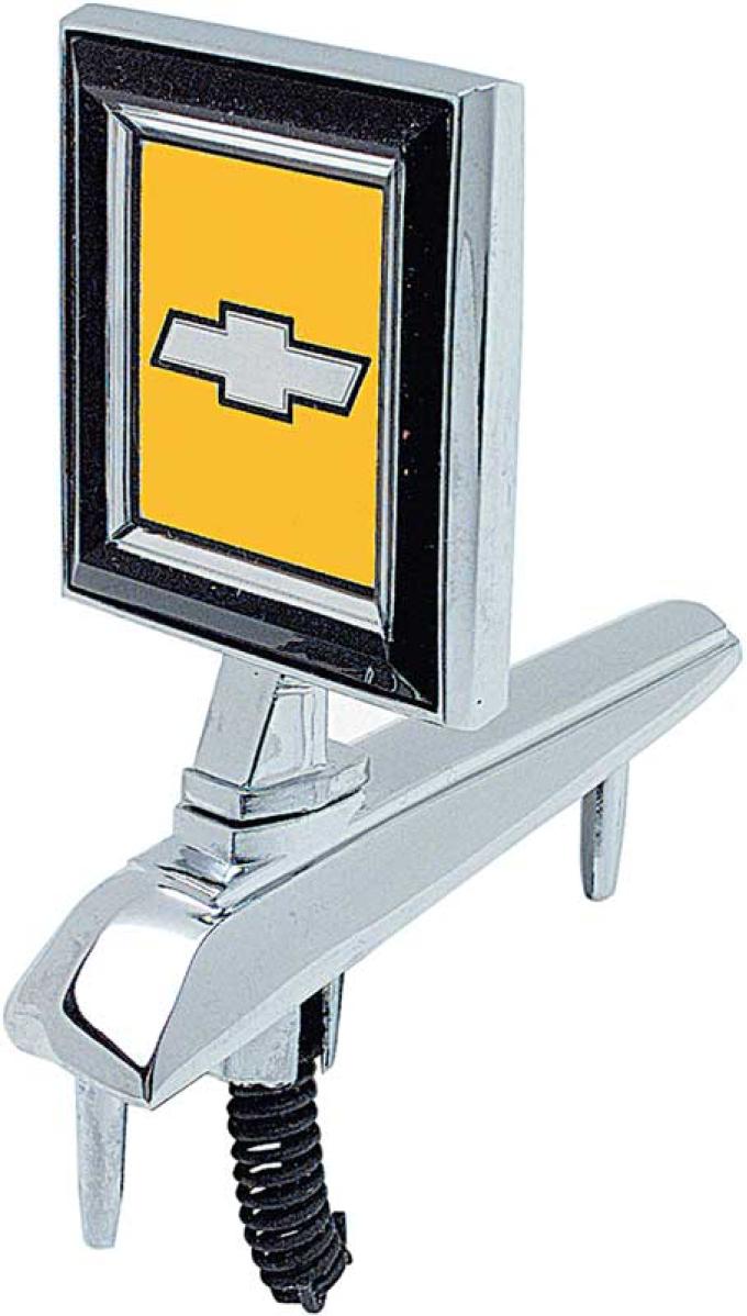 1981-91 Chevrolet Pickup, Blazer, Suburban, Hood Ornament Emblem, with Hardware, GM Licensed