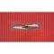 OER 1955-57 Chevy, Ribbed Rubber Floor Mat Set, with "Chevrolet" Crest , Front & Rear, Red, 4 Piece Set M55202