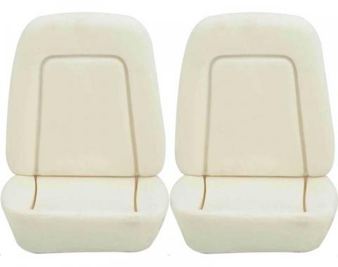 Redline Restomotive® 1969 Chevrolet Camaro Bucket Seat Foam for Deluxe Interior 2 Piece Set