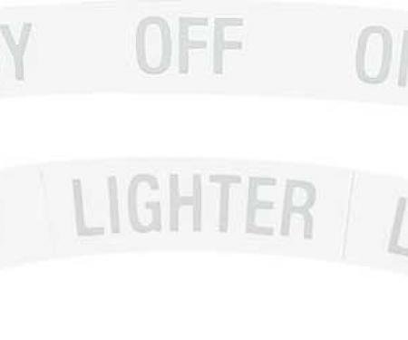 OER 1967 Camaro / Firebird 4 Piece Dash Bezel Sticker Set K151