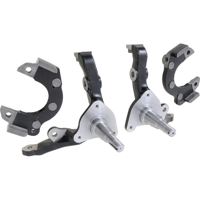 1968-73 Comet, Falcon, Ranchero, Torino, Disc Brake Spindles w/ Caliper Brackets, 1970-73 Mustang V8 OE Large Bearing Style