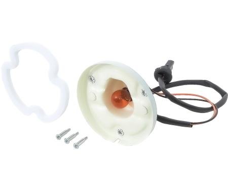 1971-72 Cutlass, F85, Park Lamp Housing Assembly, With Gasket & Hardware, LH or RH, Each