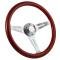 Horn Button Cap, For 6 Bolt Wheels, Without Logo, Polished