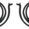OER 1963-64 Impala, Electra, Wildcat, Door Frame Weatherstrip Seal, 2-Door Hardtop, Convertible, Pair K457