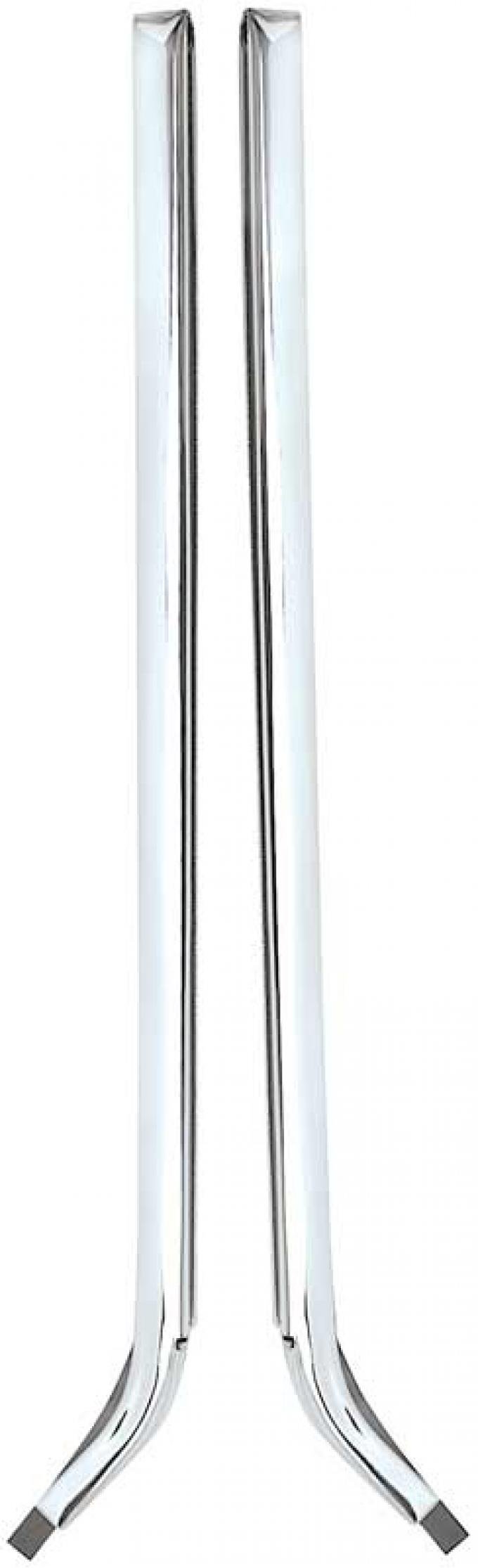 OER 1966-67 Chevy II, Nova, Quarter Window Vertical Molding & Setting Strip Set, Pair N2200