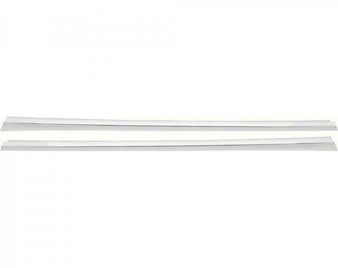 1968 Camaro, Outer Door Ledge Reveal Moldings, Coupe or Convertible, Pair, GM Licensed