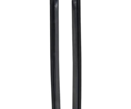 1966-67 Chevy II/Nova 2 Door Hardtop Quarter Window Vertical Weatherstrip Seal, Pair