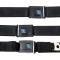 1967-72, Chevrolet / GMC Truck, Seat Belt Set, Retractable RH and LH, Non-Retractable Center, 3-Pcs