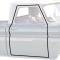 OER 1960-66 Chevy, GMC C/K Pickup, Panel. Suburban, Door Seal Weatherstrip, Glue-On, Pair K8097